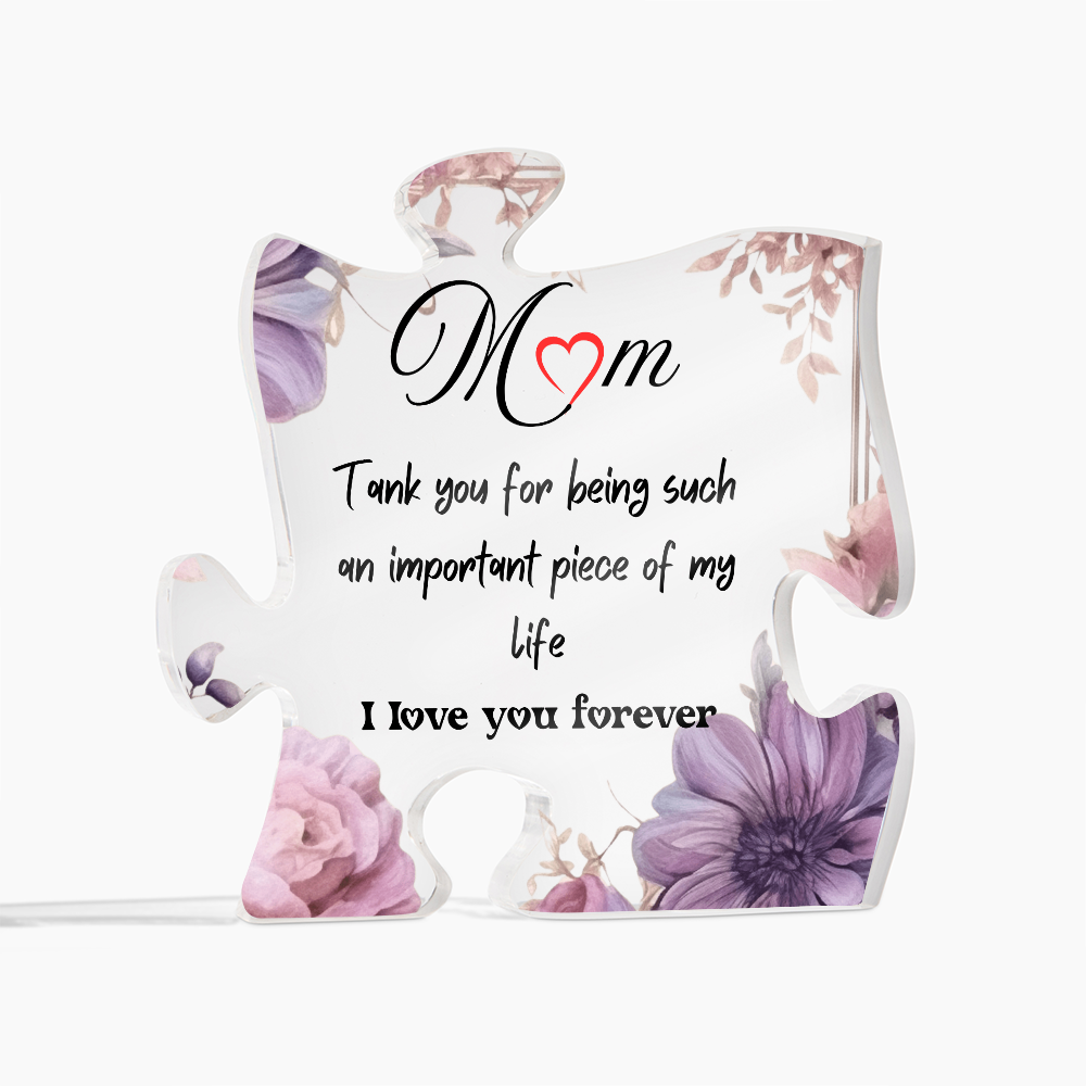 Sentimental Mom Gifts: The Perfect Present with a Heartfelt Message | Acrylic Puzzle Gift