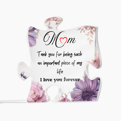 Sentimental Mom Gifts: The Perfect Present with a Heartfelt Message | Acrylic Puzzle Gift