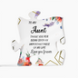 Special Gift for Aunt with Love Message – Perfect Birthday, Christmas, or Thank You Gift | Printed Acrylic Puzzle Plaque