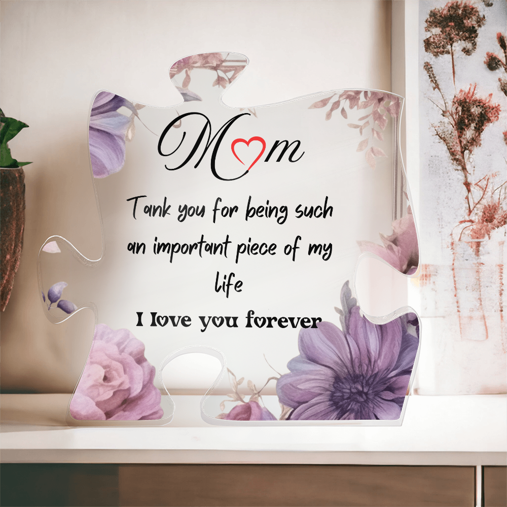 Sentimental Mom Gifts: The Perfect Present with a Heartfelt Message | Acrylic Puzzle Gift