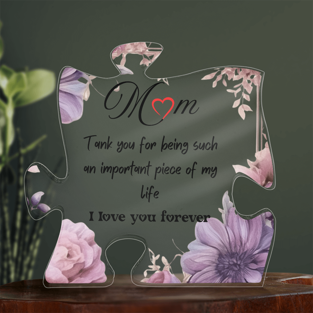 Sentimental Mom Gifts: The Perfect Present with a Heartfelt Message | Acrylic Puzzle Gift