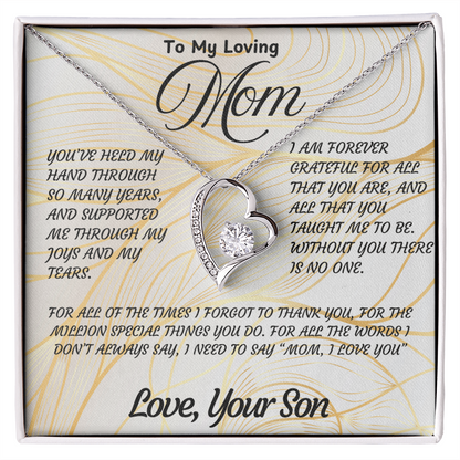 Sentimental Necklace Gift for Mom – Beautiful Jewelry with Heartfelt Love Message Card