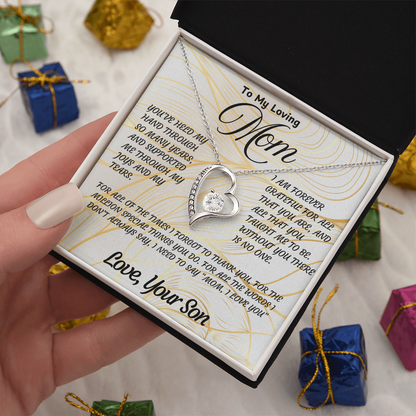 Sentimental Necklace Gift for Mom – Beautiful Jewelry with Heartfelt Love Message Card