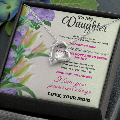 Beautiful Necklace Gift for Daughter – Meaningful Jewelry with Heartfelt Love Message Card