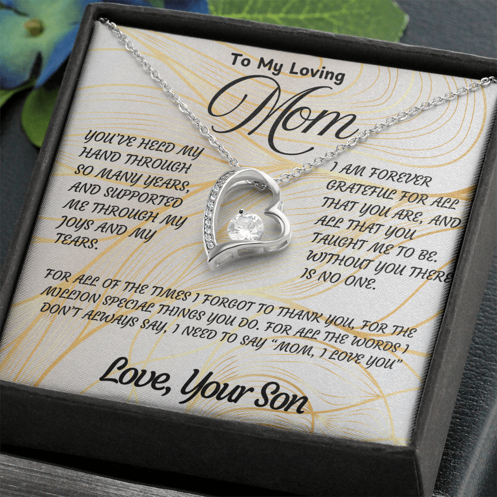 Sentimental Necklace Gift for Mom – Beautiful Jewelry with Heartfelt Love Message Card