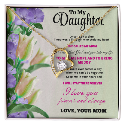 Beautiful Necklace Gift for Daughter – Meaningful Jewelry with Heartfelt Love Message Card