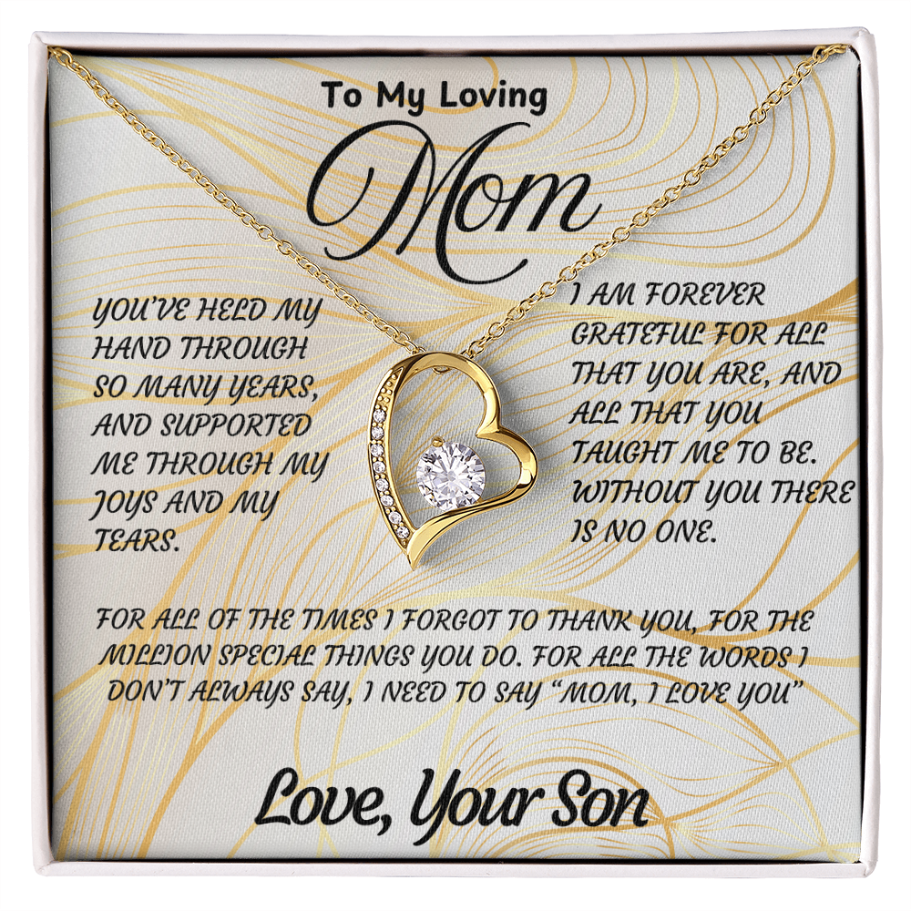Sentimental Necklace Gift for Mom – Beautiful Jewelry with Heartfelt Love Message Card