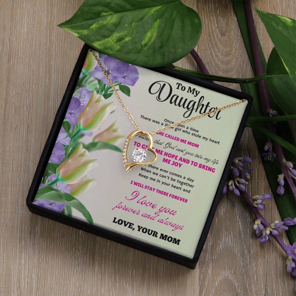 Beautiful Necklace Gift for Daughter – Meaningful Jewelry with Heartfelt Love Message Card