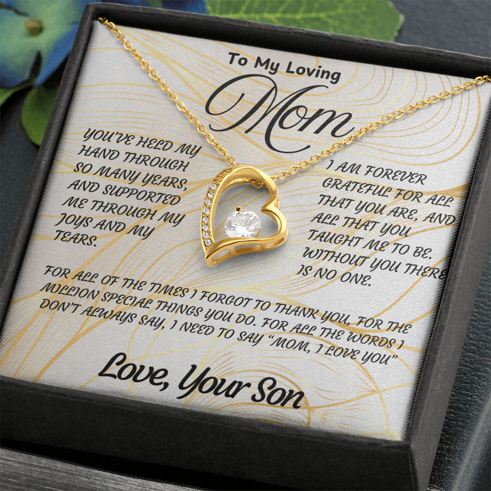 Sentimental Necklace Gift for Mom – Beautiful Jewelry with Heartfelt Love Message Card