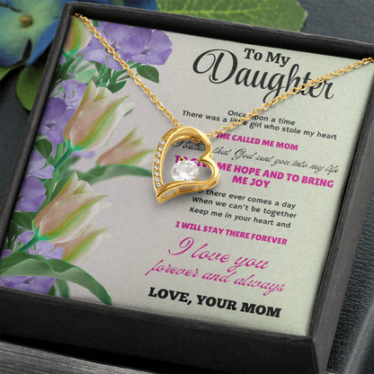 Beautiful Necklace Gift for Daughter – Meaningful Jewelry with Heartfelt Love Message Card